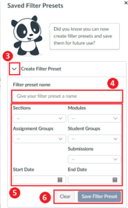 Save Filter Presets