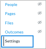 Select Settings to configure