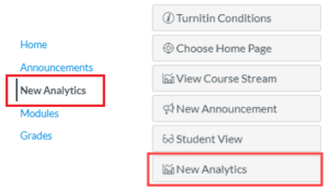 New Analytics Sidebar and Options