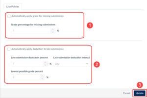 Enable late and missing submission rules