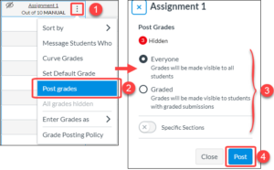 Post Grades for Assignment