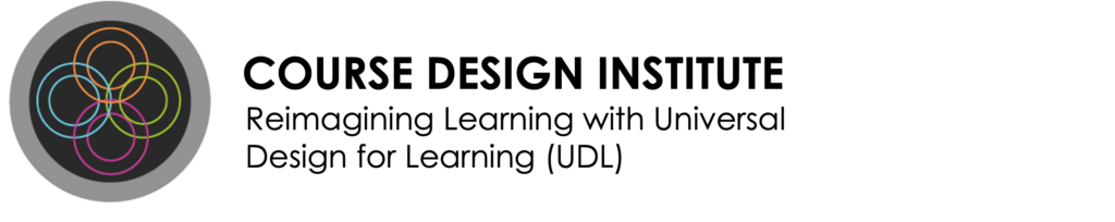 Universal Design for Learning Course Design Institute logo