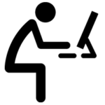 Image of man with computer